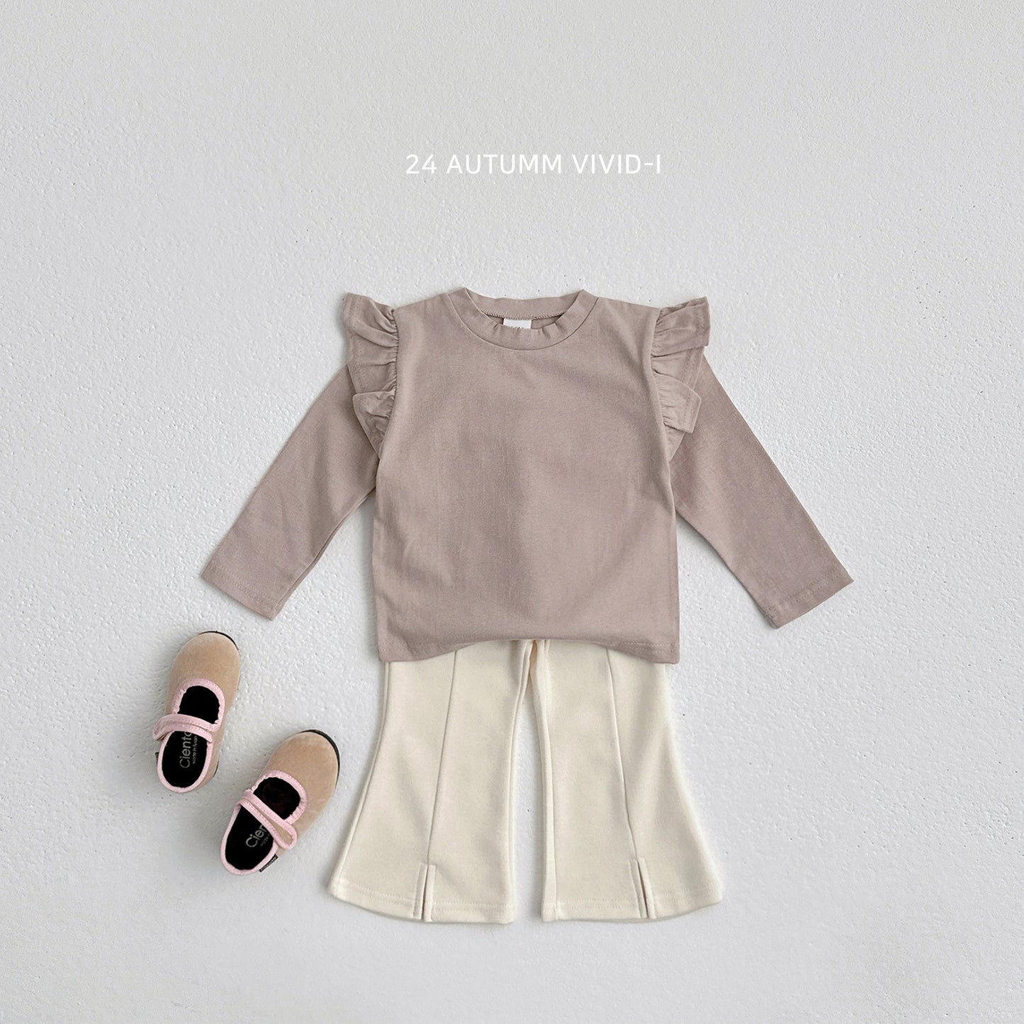 Front Slit Boot-cut Pants