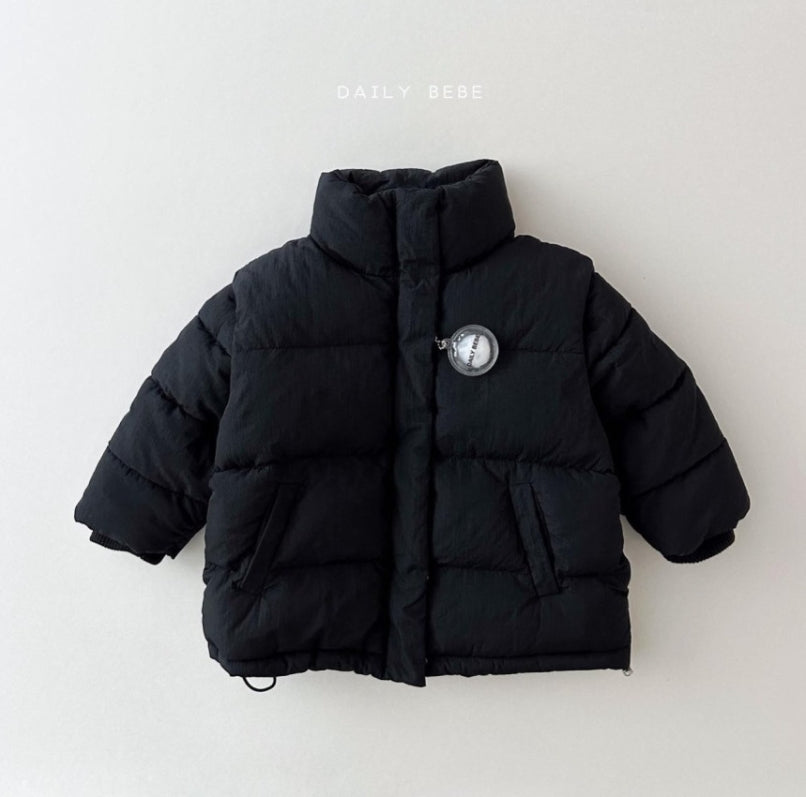 (3-4Y) Two Way Puffer Vest/Jacket