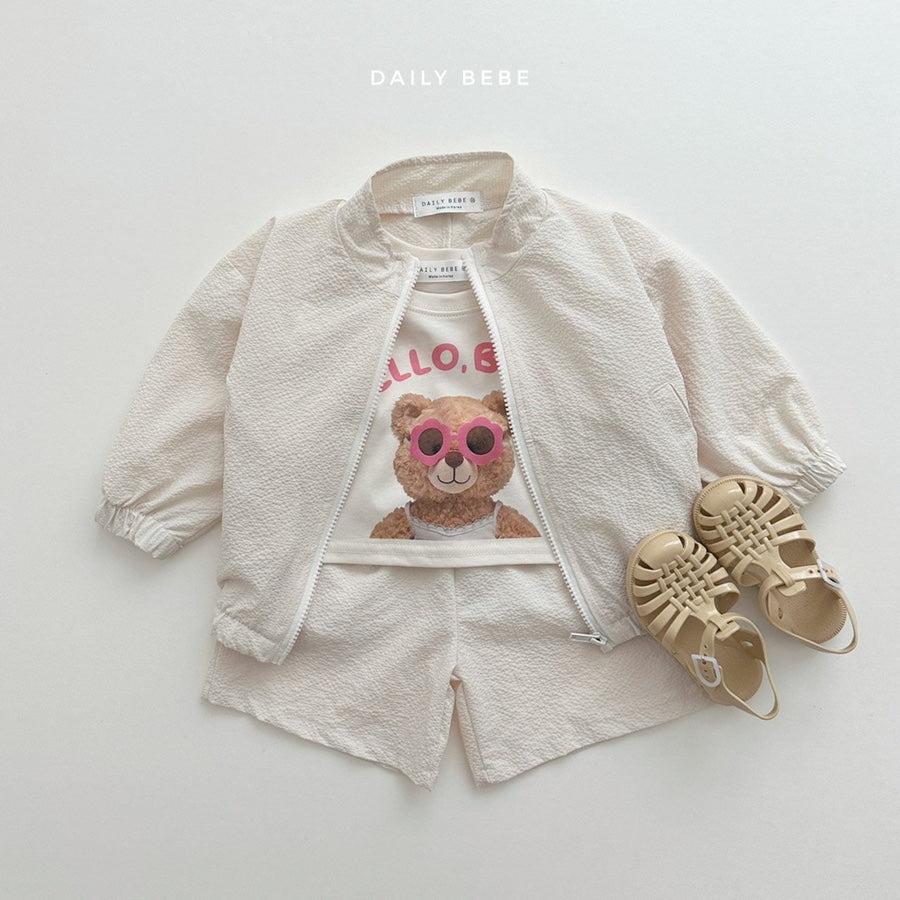 (2-3Y) Summer Windbreaker 2pc Set