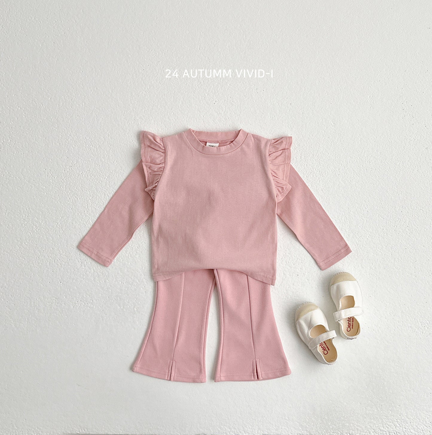 Front Slit Boot-cut Pants
