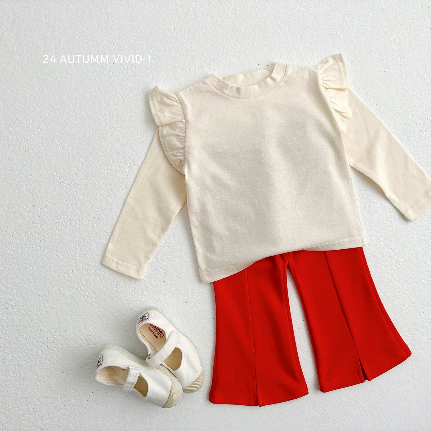 Front Slit Boot-cut Pants