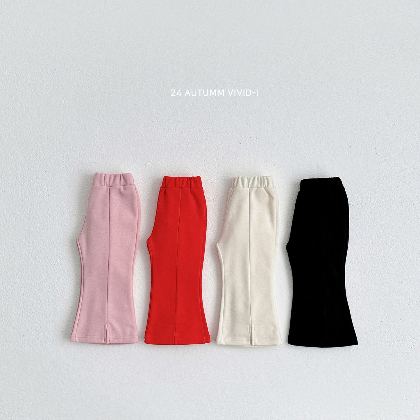 Front Slit Boot-cut Pants