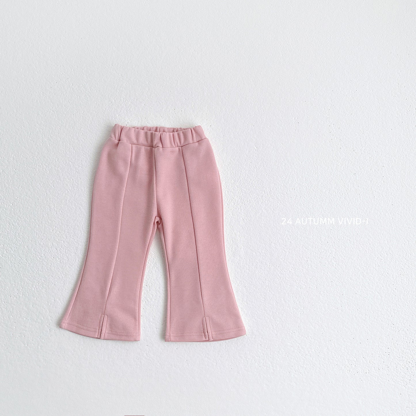 Front Slit Boot-cut Pants