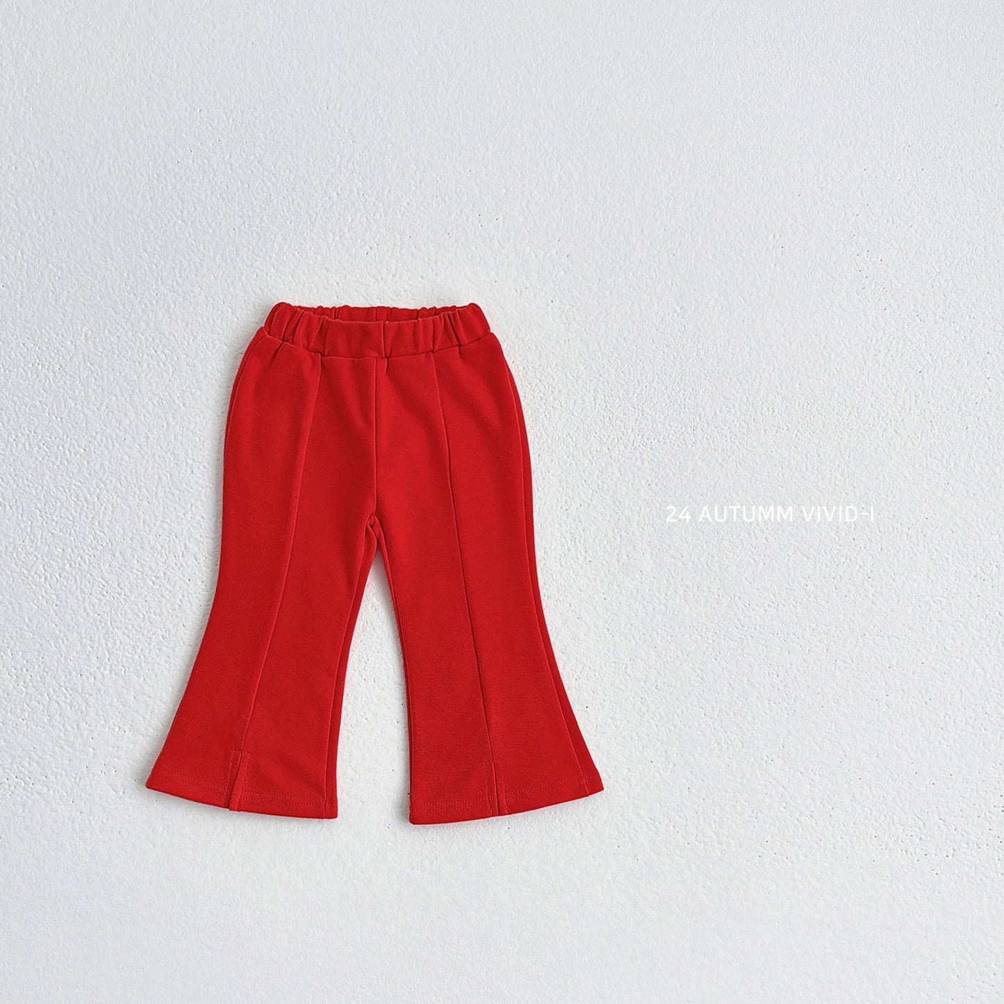 Front Slit Boot-cut Pants