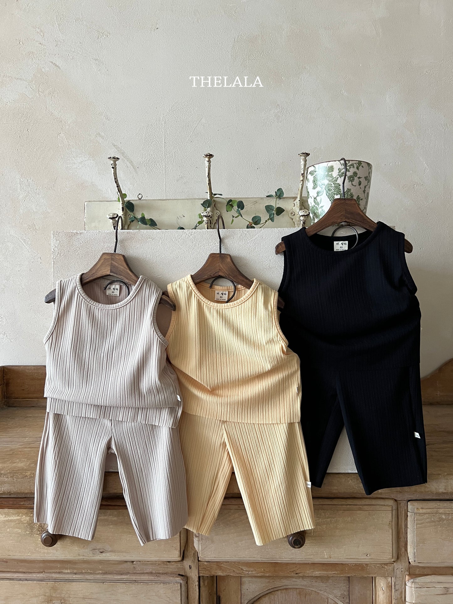(6-12m) Pleated 2pc Set