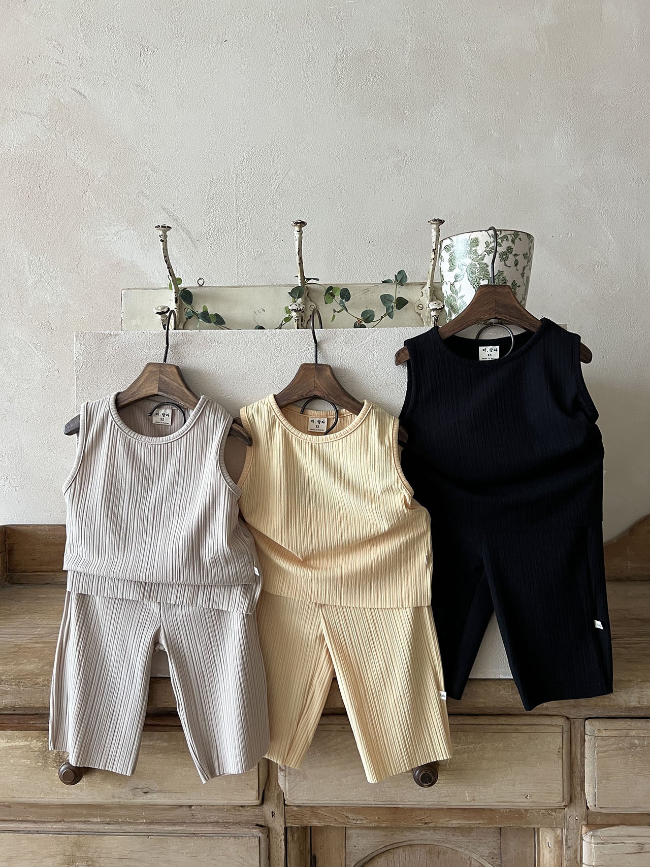 (6-12m) Pleated 2pc Set