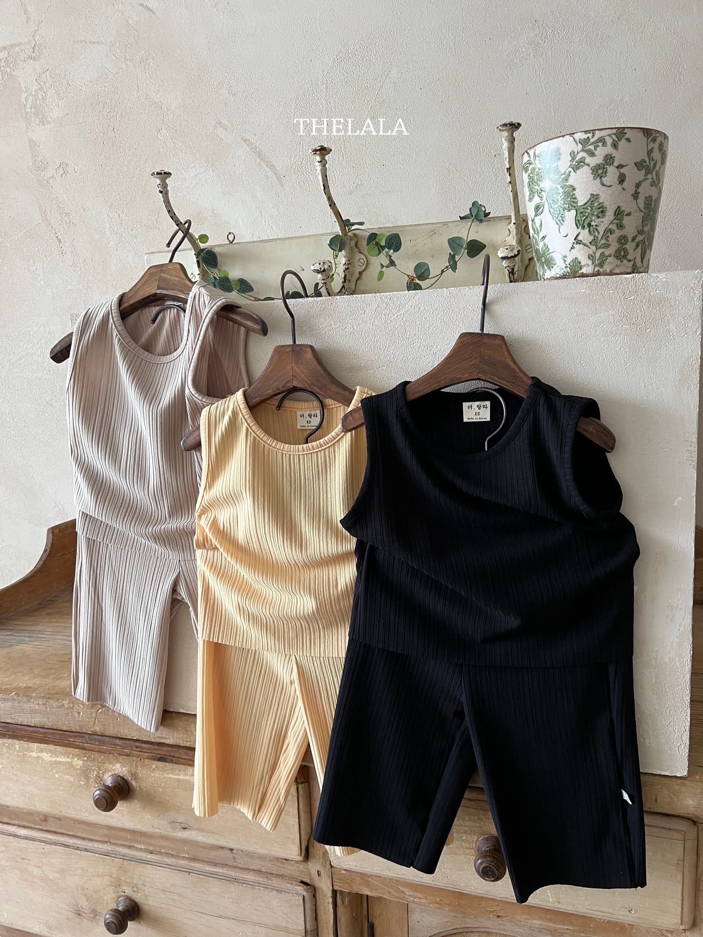 (6-12m) Pleated 2pc Set