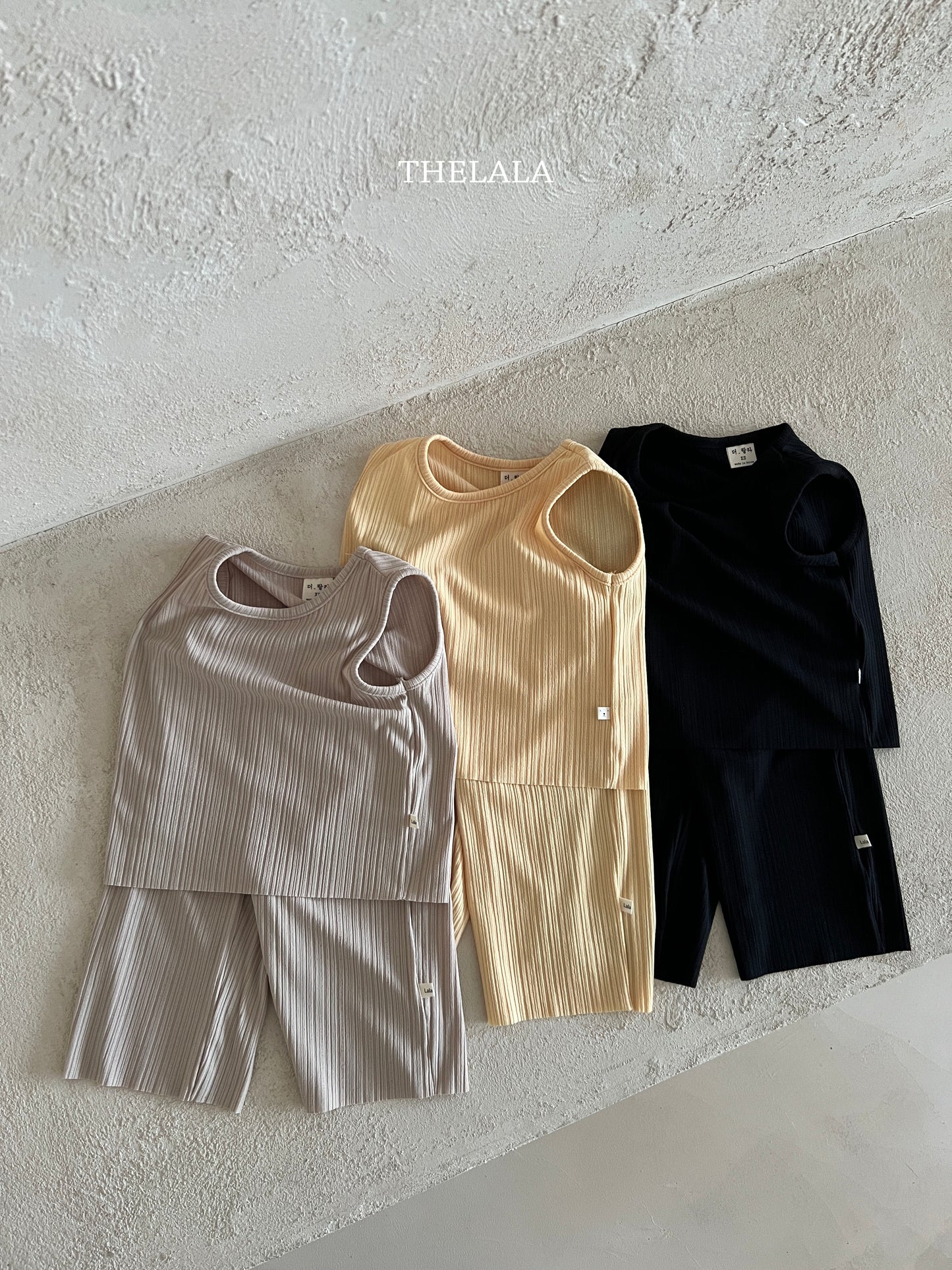 (6-12m) Pleated 2pc Set