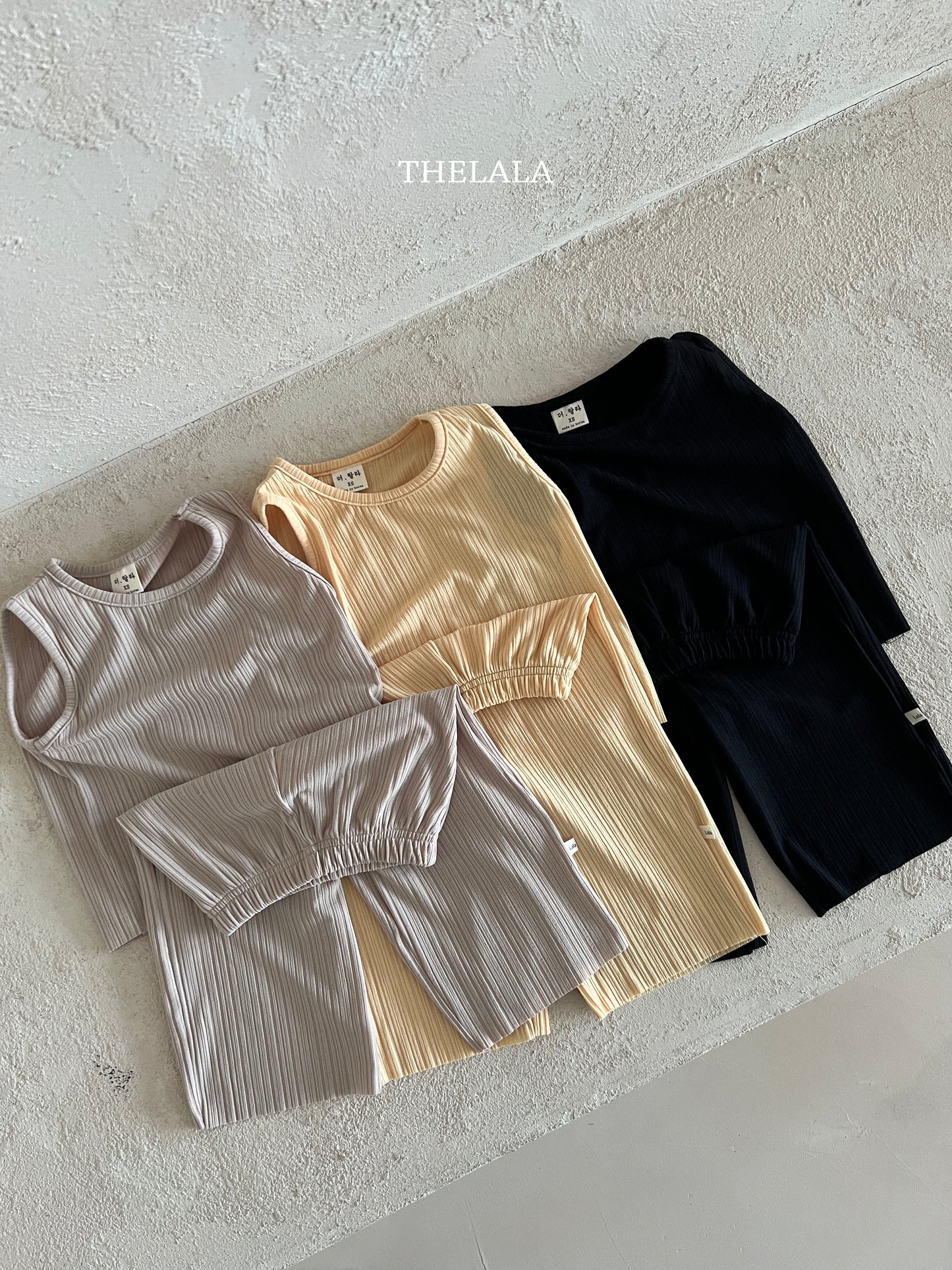 (6-12m) Pleated 2pc Set