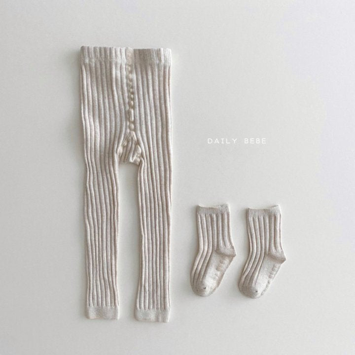 Rib Legging & Sock Set