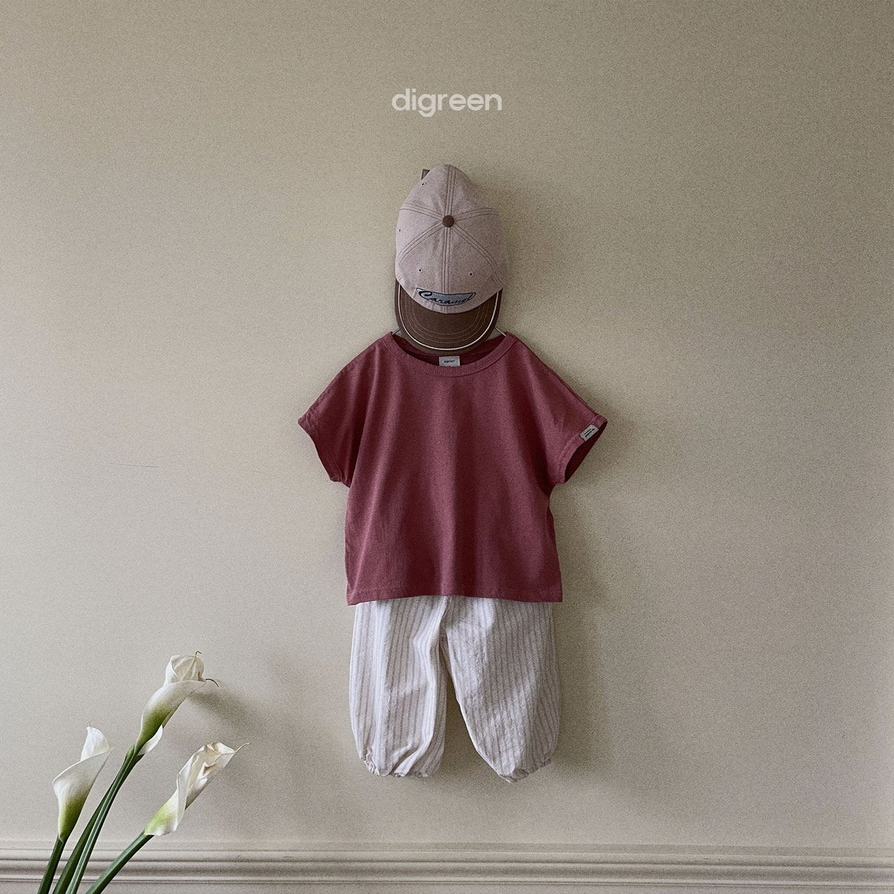 (1-2Y) Short Sleeve Natural Tee