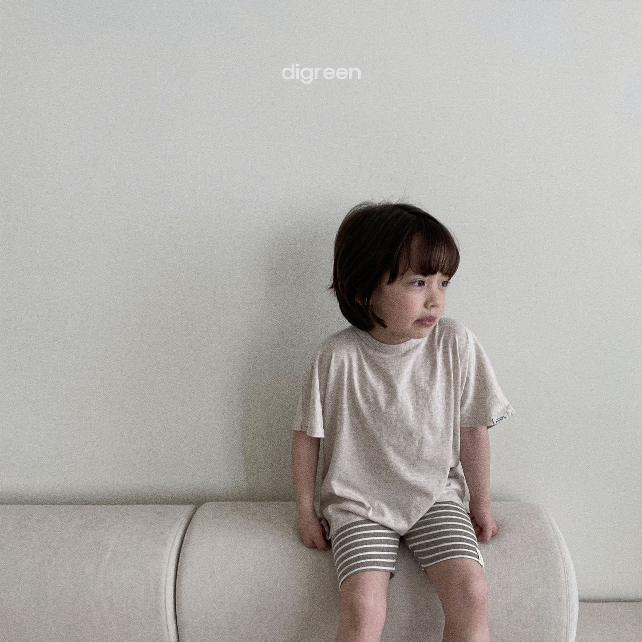(1-2Y) Short Sleeve Natural Tee