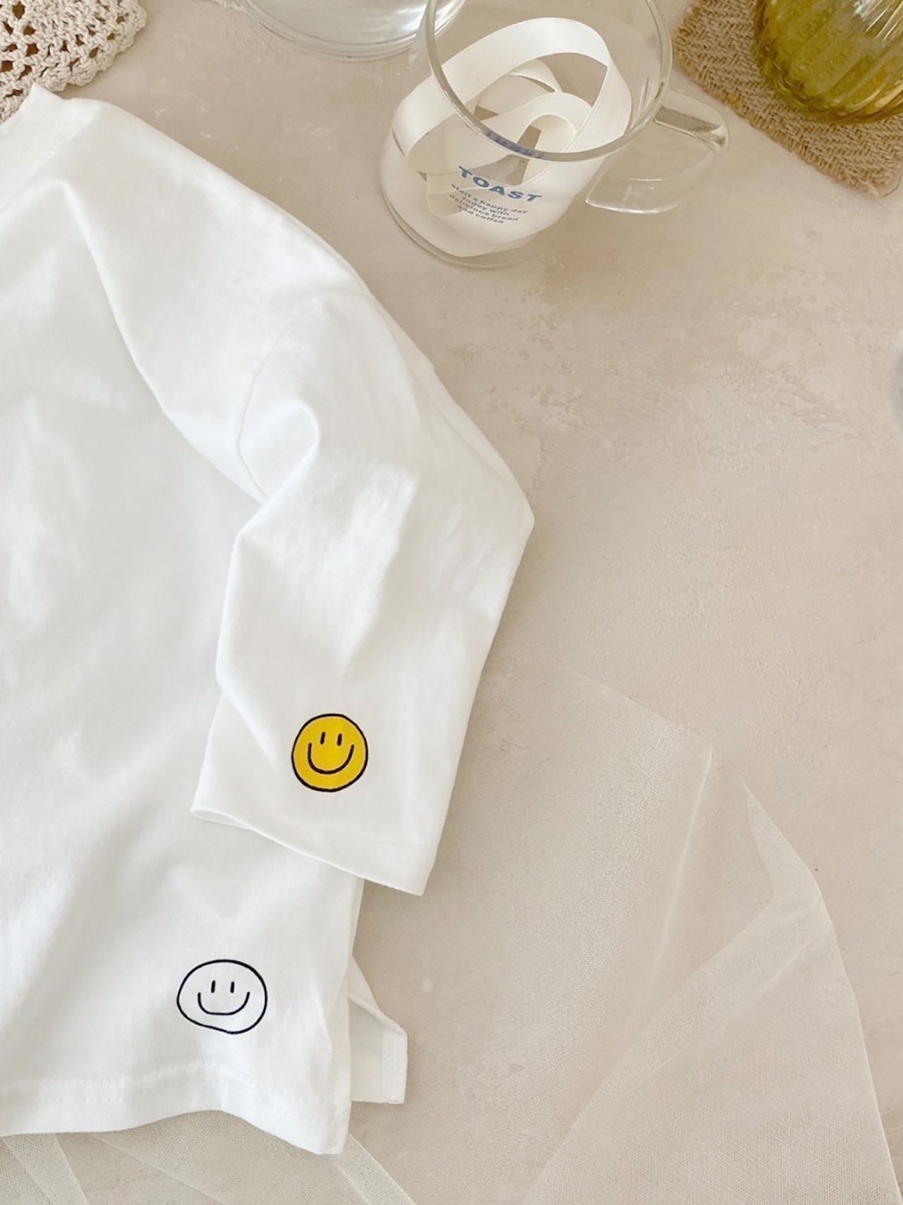 (3-4Y) Basic Smile Tee