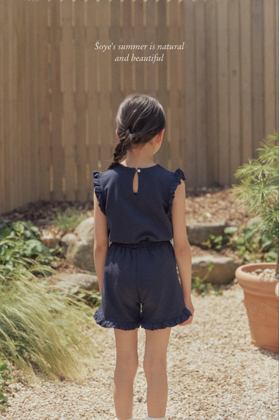 (4-6Y) Ring Frill Top and Bottom Set