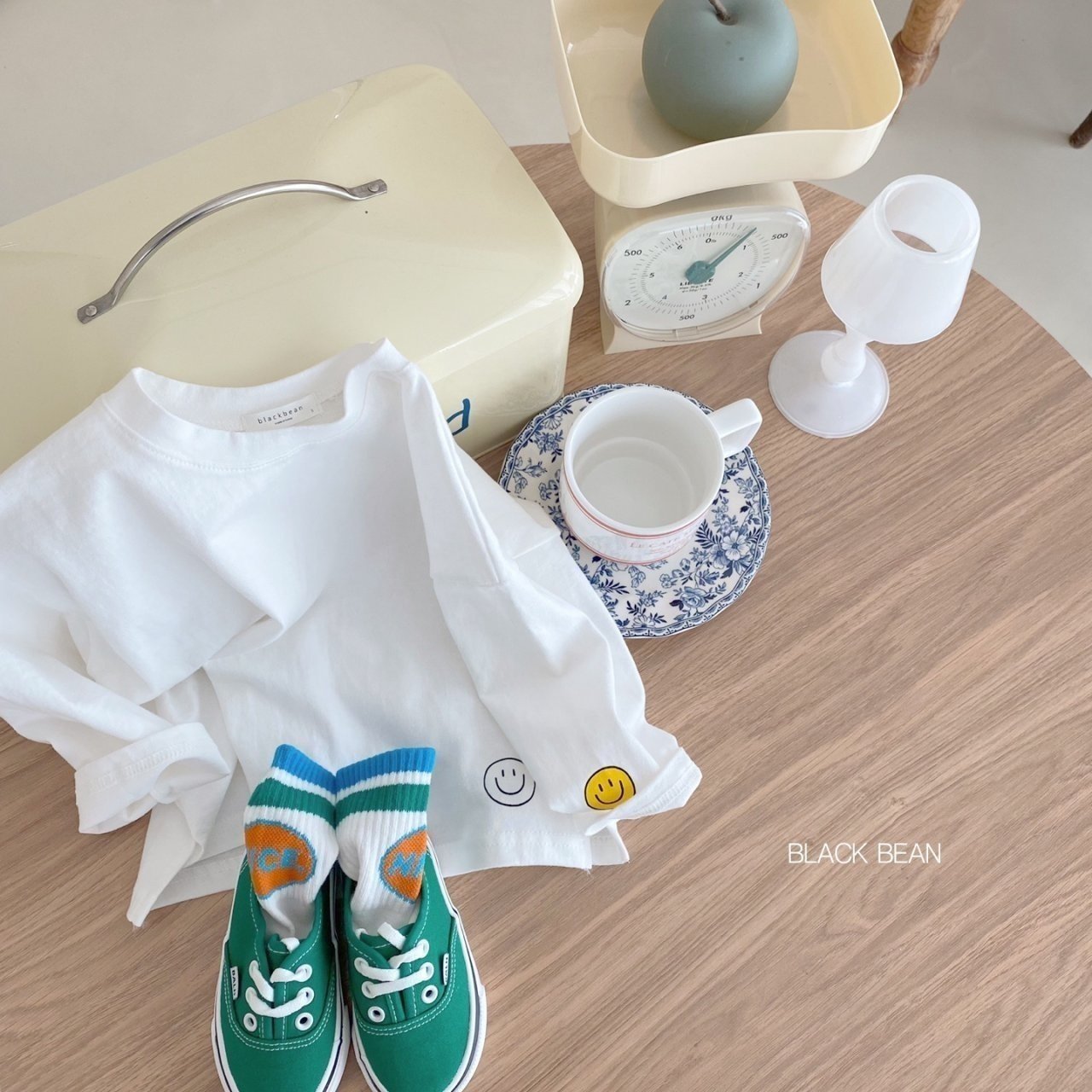 (3-4Y) Basic Smile Tee
