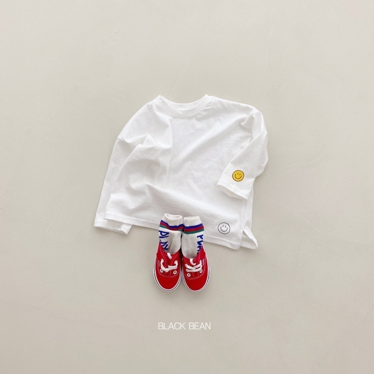 (3-4Y) Basic Smile Tee