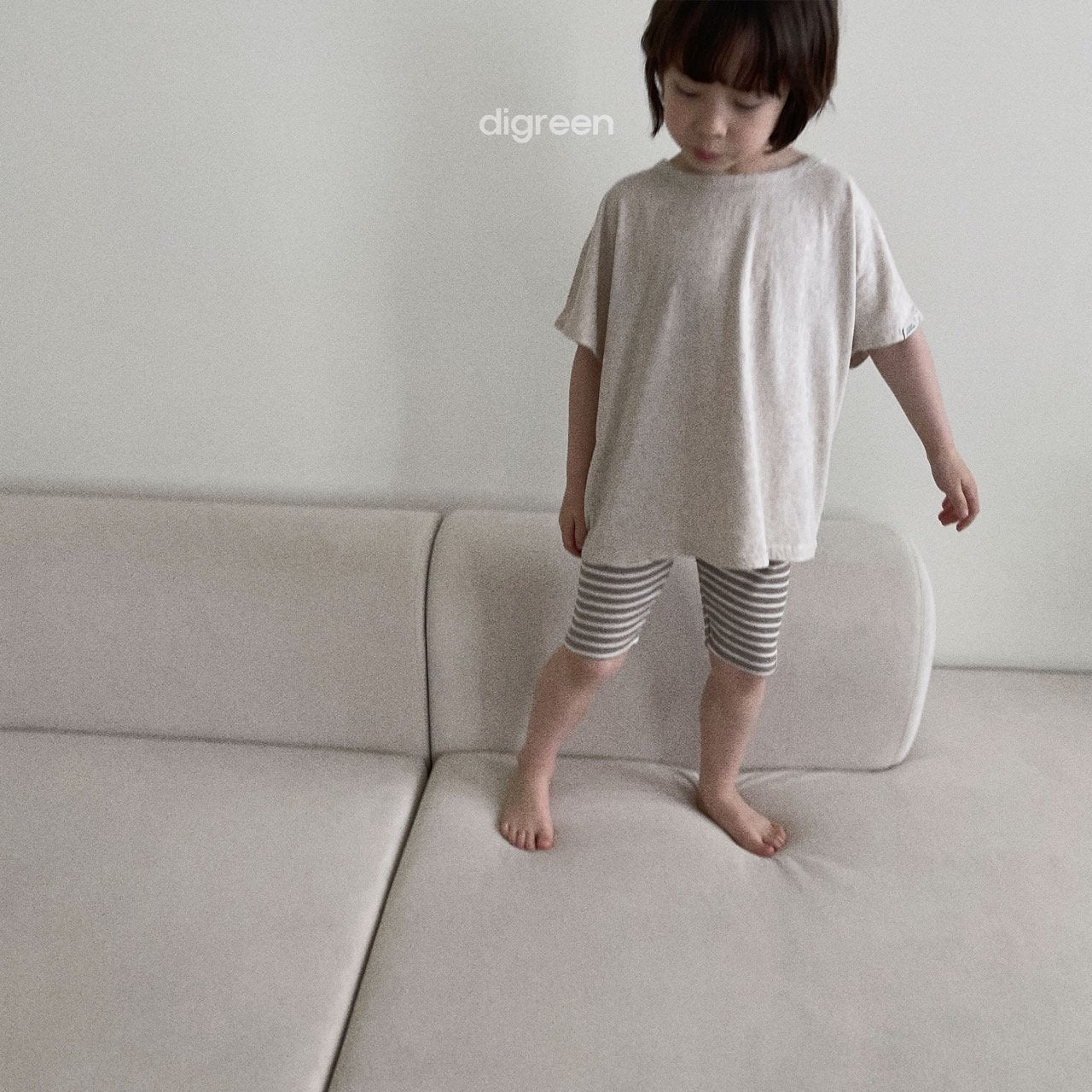 (1-2Y) Short Sleeve Natural Tee