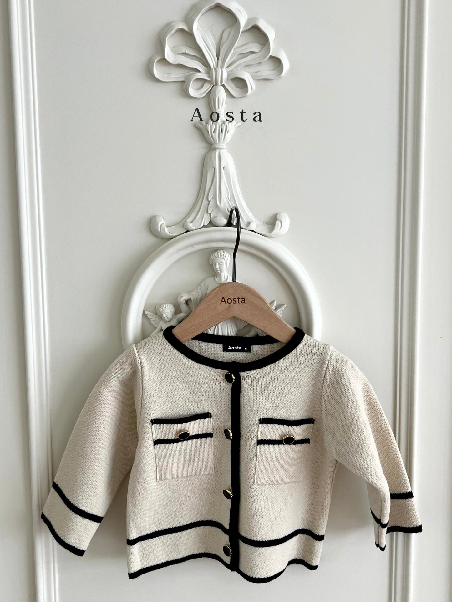(Pink, 0-2Y) Aosta Coco Cardigan