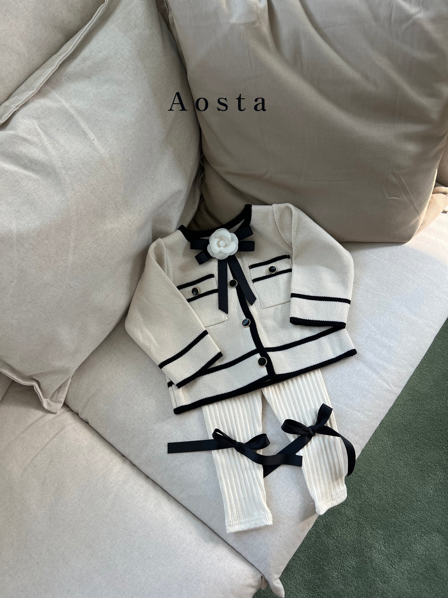 (Pink, 0-2Y) Aosta Coco Cardigan