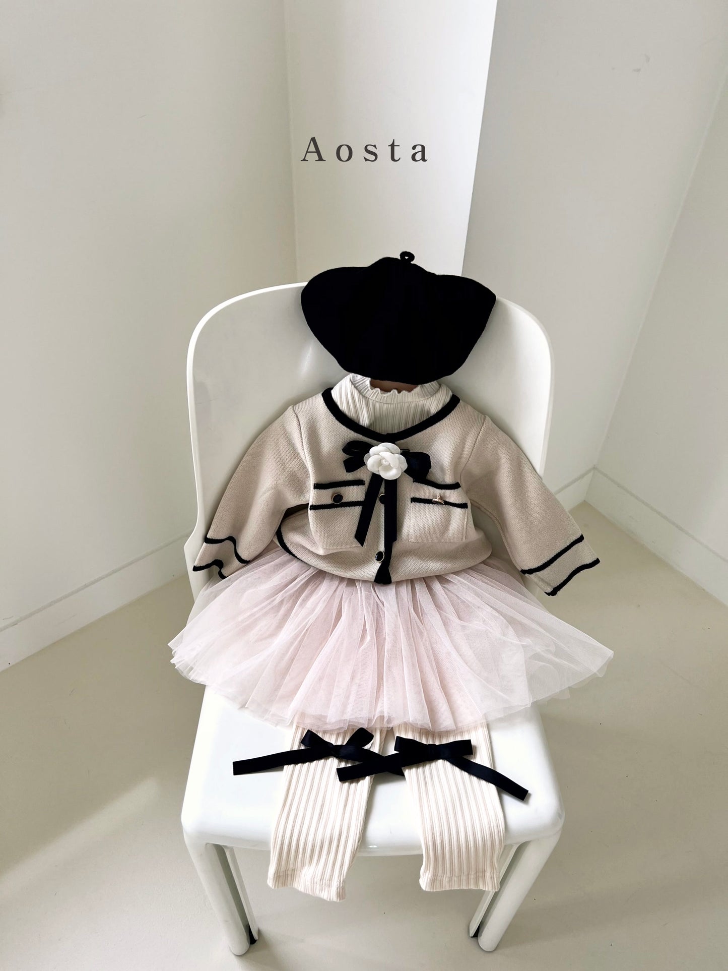 (Pink, 0-2Y) Aosta Coco Cardigan