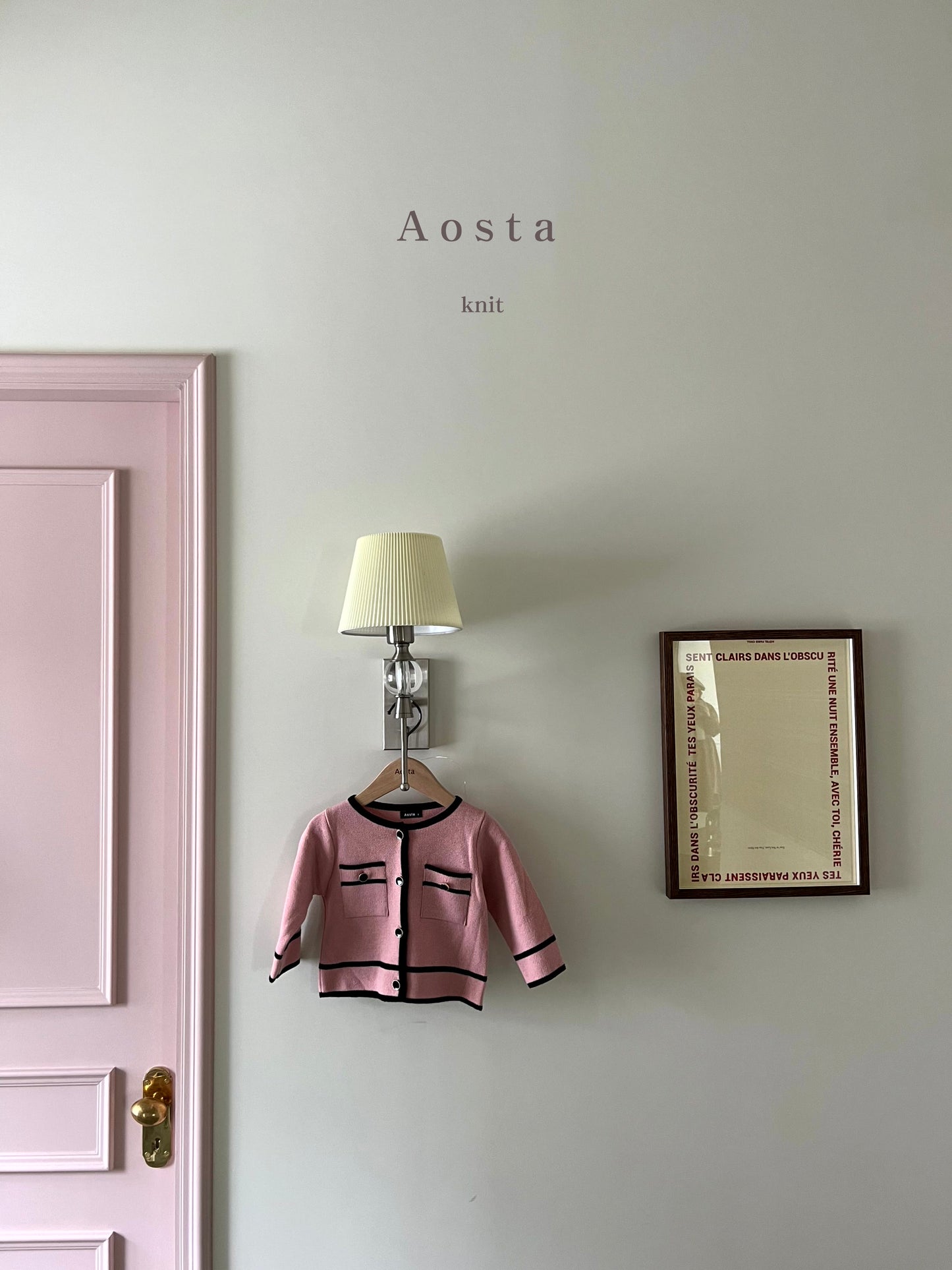 (Pink, 0-2Y) Aosta Coco Cardigan