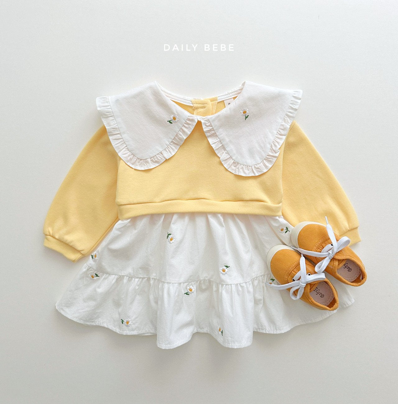 (Yellow, 3-4Y) Sweatshirt Dress