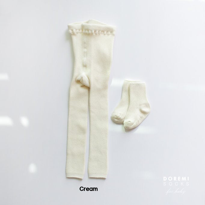 (3-6Y) Ribbed Tight and Sock Set