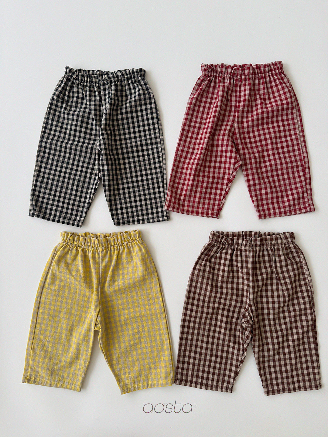 [Preorder] Caramel Check Pants