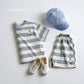 [Preorder] Bear Embroidered Stripe Set