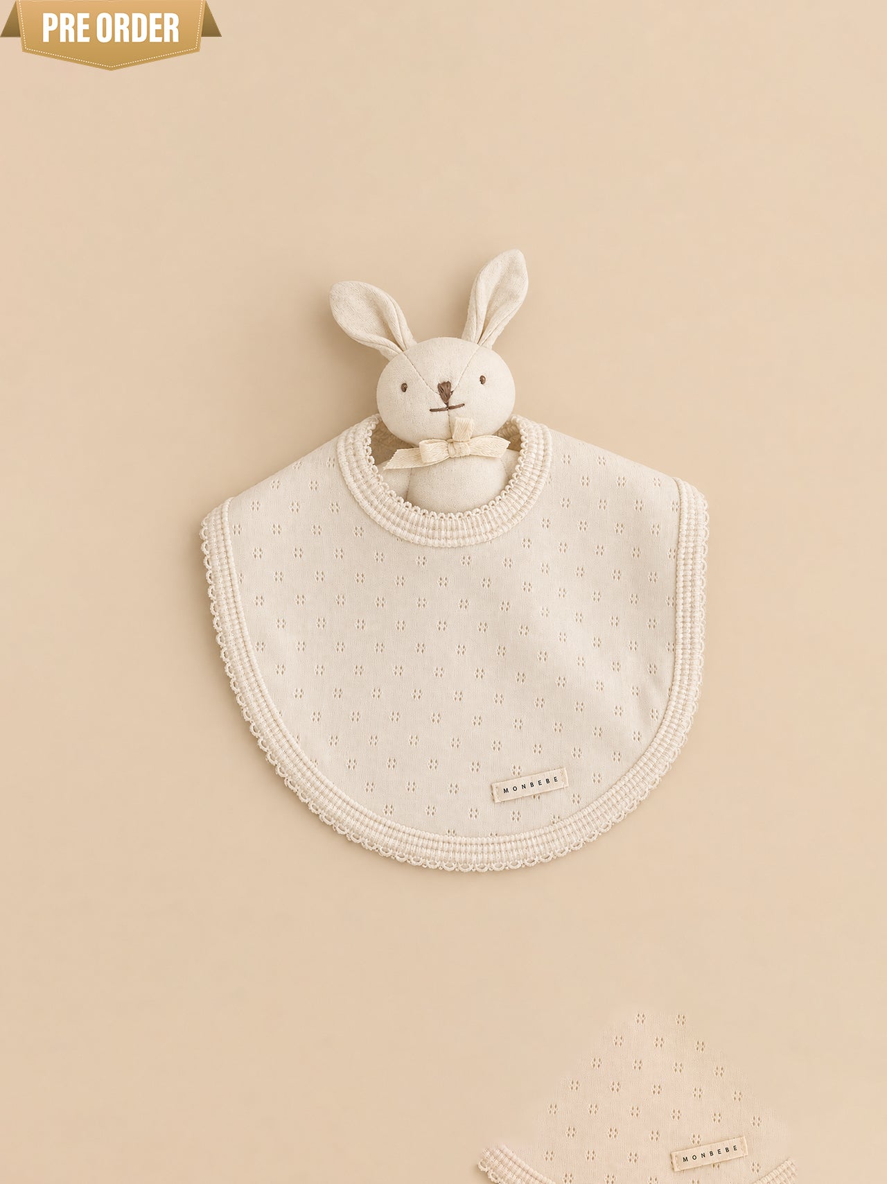 [Preorder] Premium Jacquard Eyelet Cotton Bib