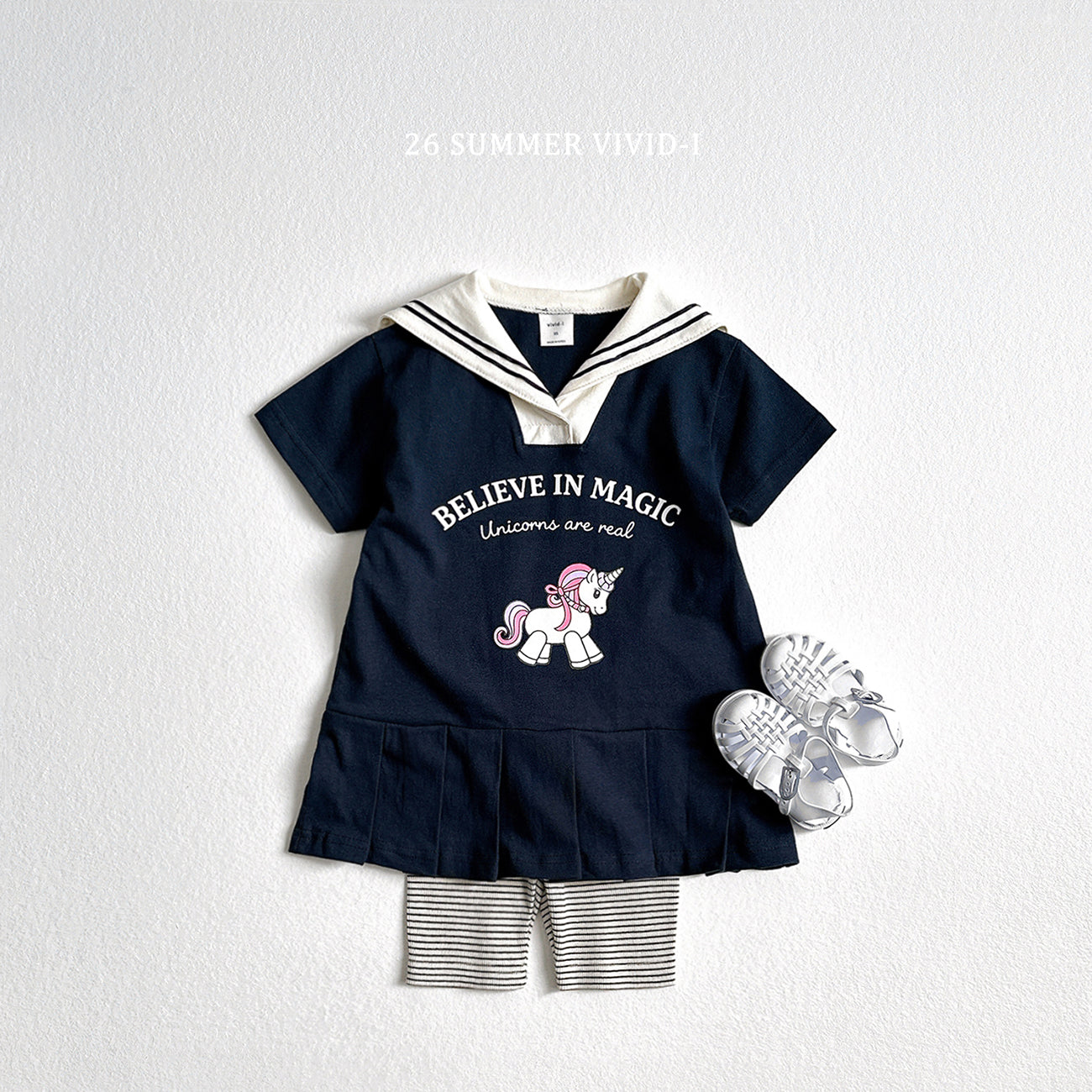 [Preorder] Unicorn Sailor Collar Dress