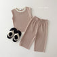 [Preorder] Contrast Pleated Set