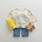 (2-3Y) Smile Pattern Long Sleeve Tee