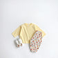 (5-6Y) Solid Loose Long-sleeve Tee