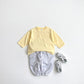 (5-6Y) Solid Loose Long-sleeve Tee