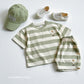 [Preorder] Bear Embroidered Stripe Set