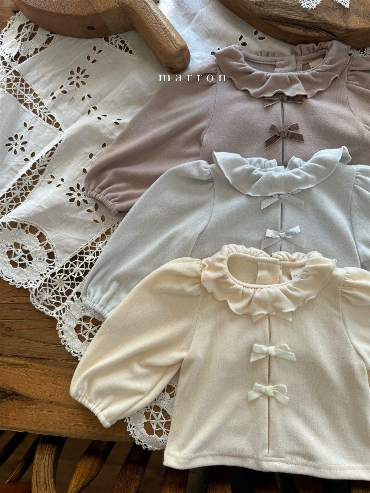 [Preorder] Ribbon Frill Bodysuit / Tee