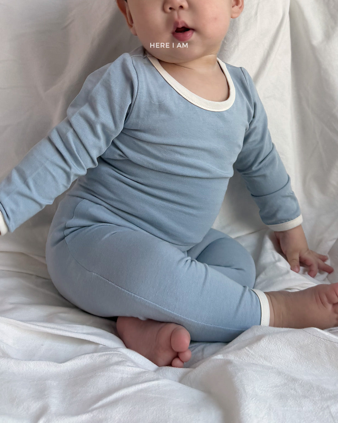 Plain Top and Bottom Pajama Set