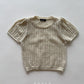 [Preorder] Knit Eyelet Tee