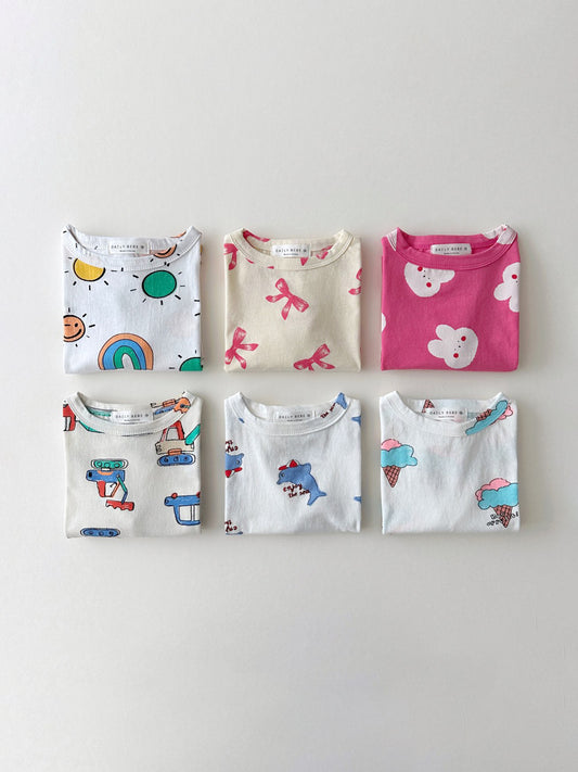 (2-6Y) Patterned Shortsleeve Tee