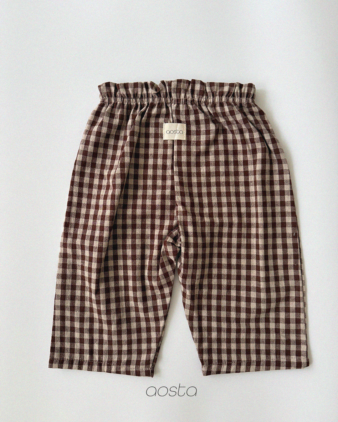 [Preorder] Caramel Check Pants