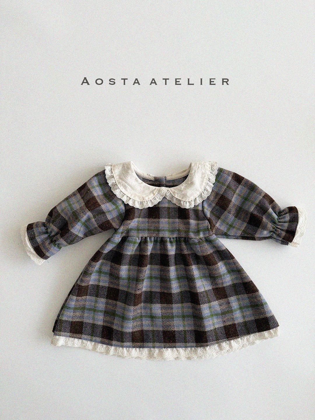 [Preorder] Wool Check Dress