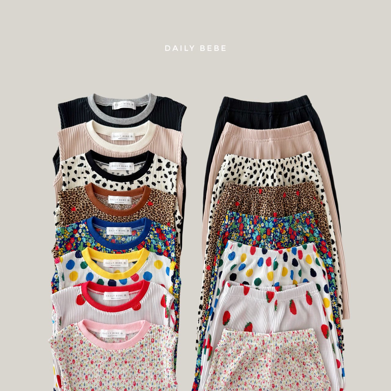 [Preorder] Contrast Pleated Set