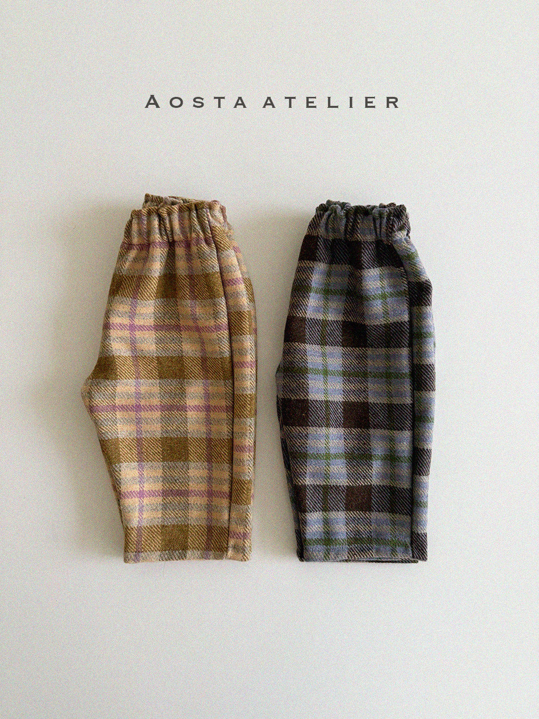 [Preorder] Wool Check Pants