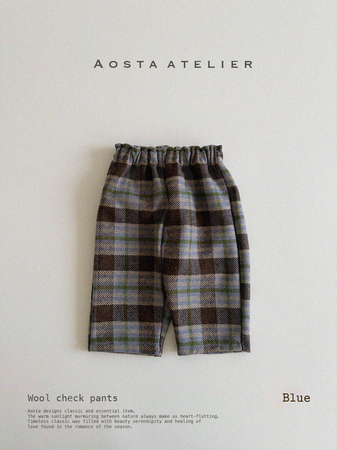 [Preorder] Wool Check Pants