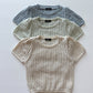 [Preorder] Knit Eyelet Tee