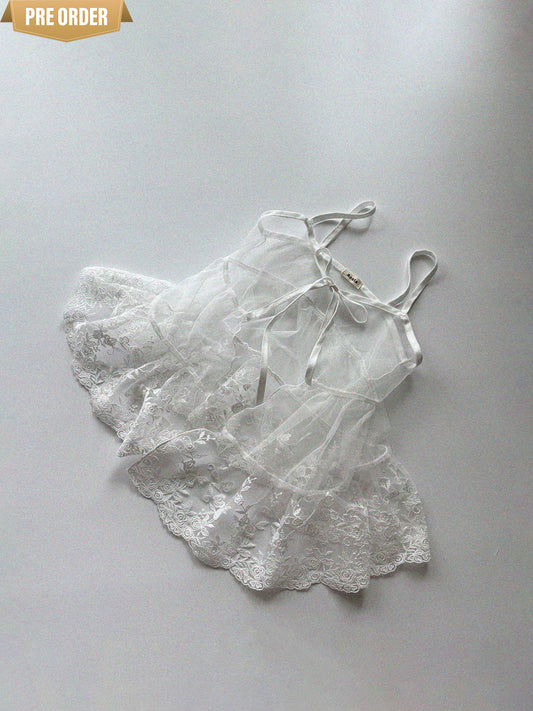 [Preorder] Lace Open Dress