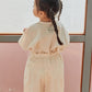 (4-5Y) Sunny Crease Top and Bottom Set