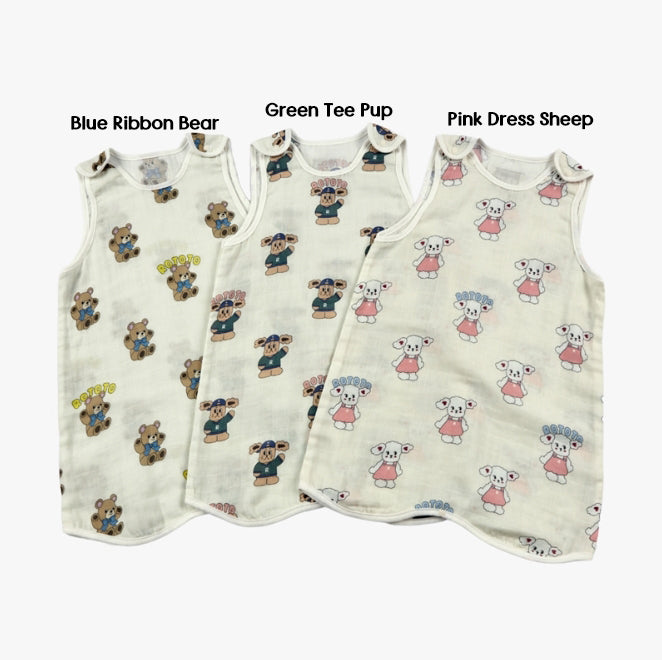 (2-5Y) Double Gauze Sleep Vest