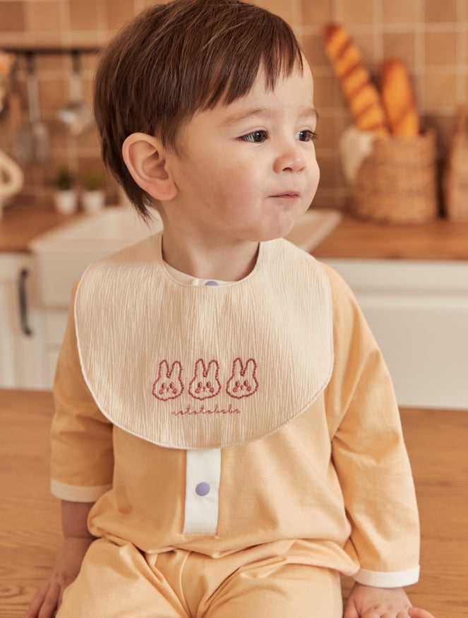 Sunny Embroidery Bib